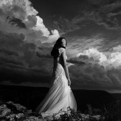 Fotografia clasica de boda en blanco y negro
