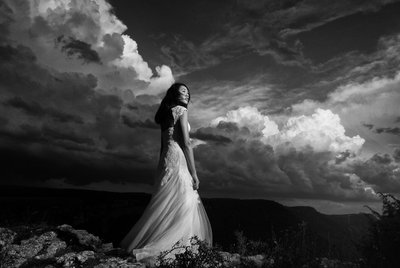 Fotografia clasica de boda en blanco y negro