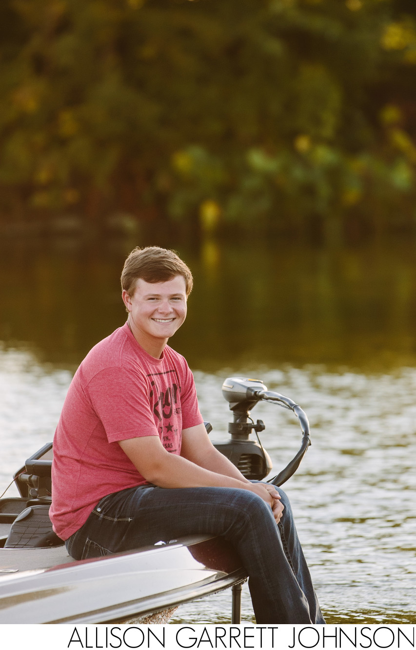 Fishing Boat Senior Pictures Branched Oak