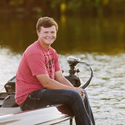 Fishing Boat Senior Pictures Branched Oak