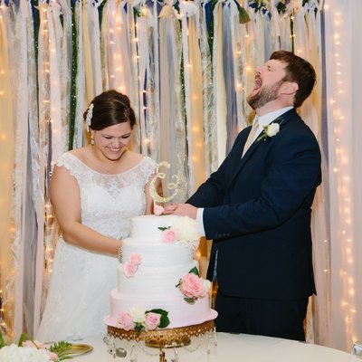 Dramatic Cake Cutting at Seward Ag Pavilion