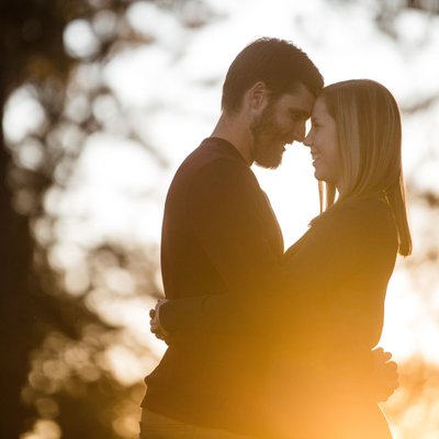 Pioneers Park Sunset Engagement Session