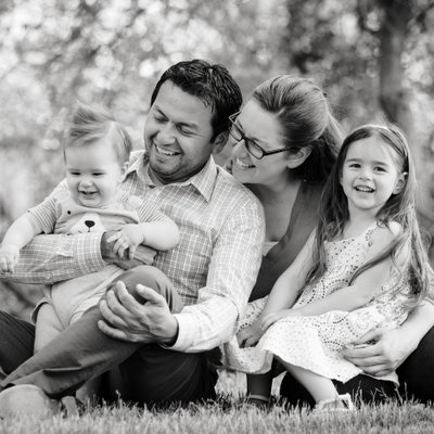 Outdoor Family Photos Black and White
