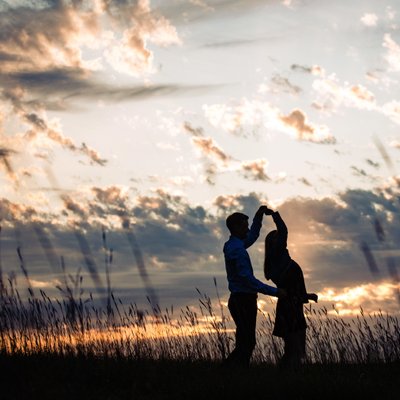 Nebraska Sunset Engagement