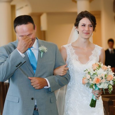 Emotional Father and Daughter Newman Center