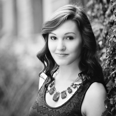 Lincoln NE Senior Pictures Black and White