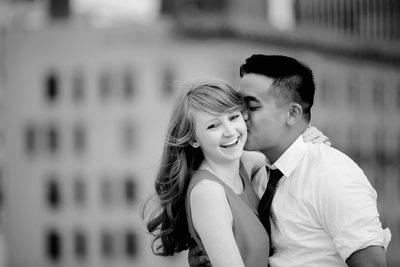 Downtown Lincoln Engagement Photos