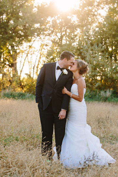 Rustic Wedding Portrait with Gorgeous Light