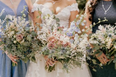 La Feterie Miami Wedding Florist Bridesmaids Bouquet The Cooper Estate Bride