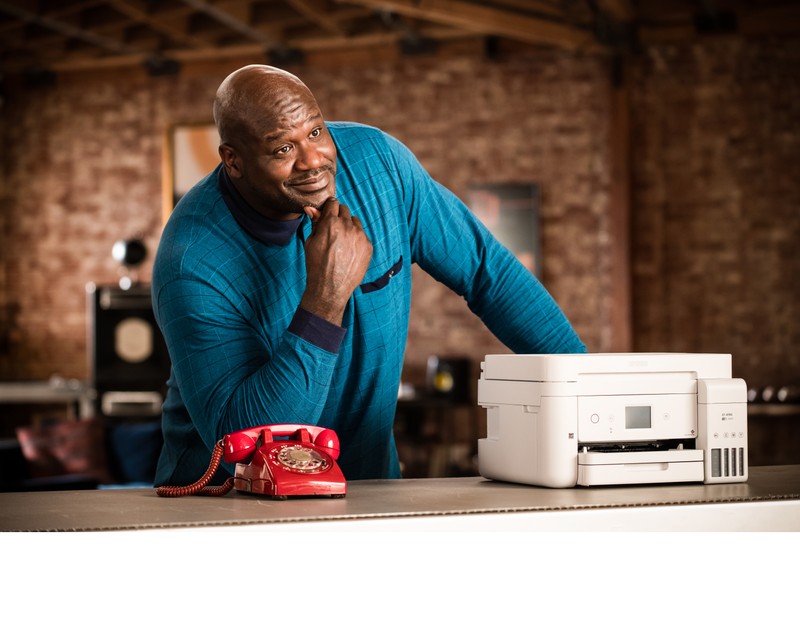 Shaquille O'Neal Epson Photoshoot