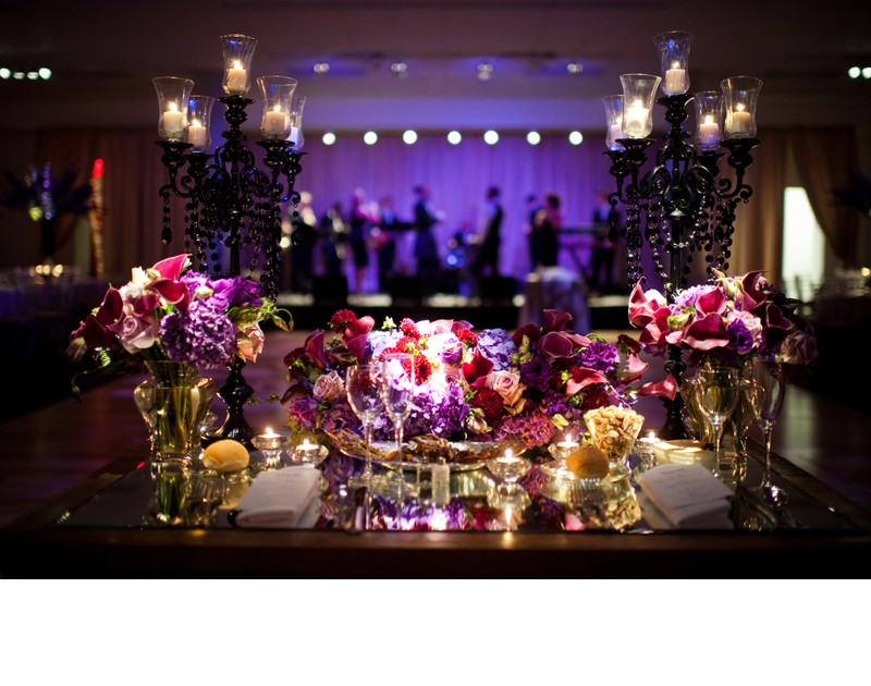 Sweetheart Table Facing the Band