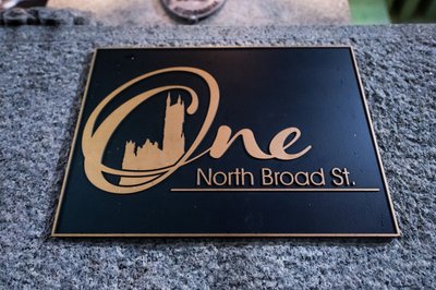 One North Broad Sign