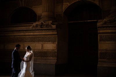 Newlyweds at Philadelphia City Hall
