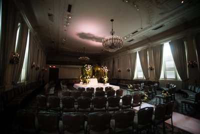 Ceremony Setup at Bellevue Hotel Philadelphia