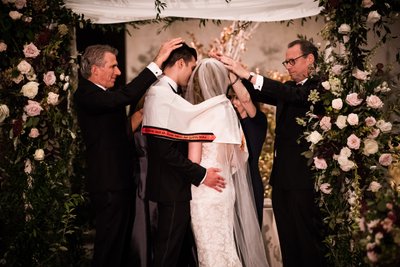 Wedding Prayers Under the Huppah at Barnes Foundation