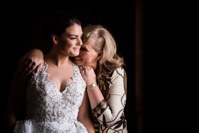 Bride and Mom at Union League Hotel