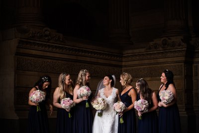 Bride and Girls at Philadelphia City Hall