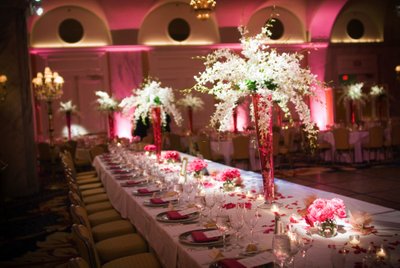 Ritz-Carlton Wedding Reception Setup