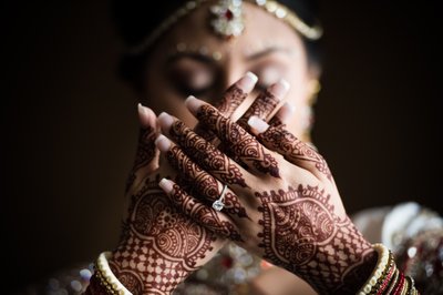 Bride's Hands with Henna