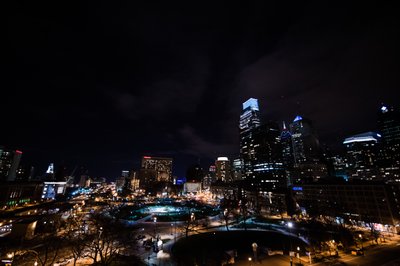 Philly at Night, As Seen From Franklin Institute
