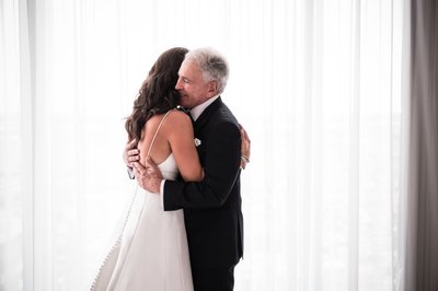 Bride and Father at Four Seasons Hotel Philadelphia 