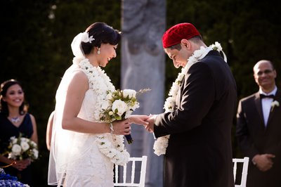 Exchange of Wedding Rings at the Grounds for Sculpture