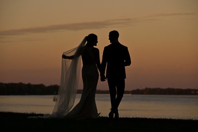 Wedding Couple Silhouette at Glenn Foerd