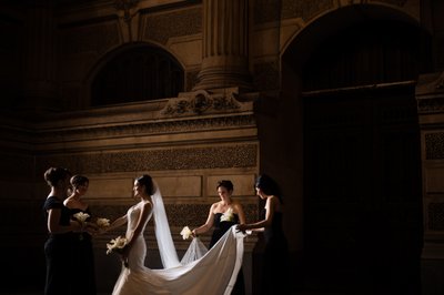 Bridal Party at Philadelphia City Hall