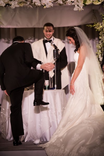 Jewish Wedding Ceremony Stepping on Glass