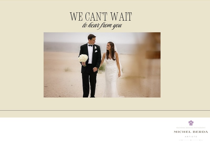 Invitation Wedding Websites (Full) Wedding Website in Tan Beige Modern Elegance Style - Contact