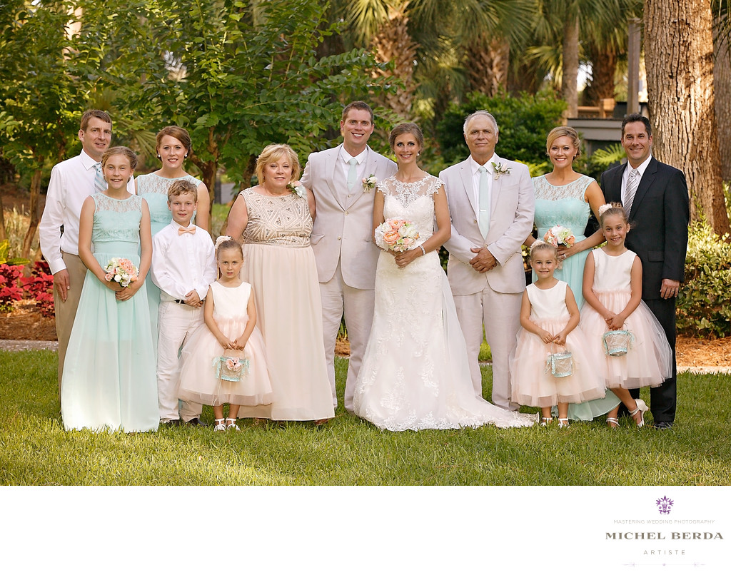 Family portrait Weddings Palmetto Dunes Oceanfront Resort