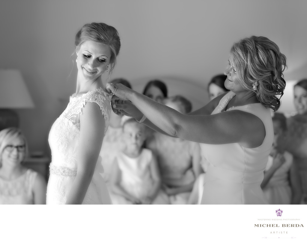 Mom and bride getting ready Weddings Palmetto Dunes Oceanfront Resort