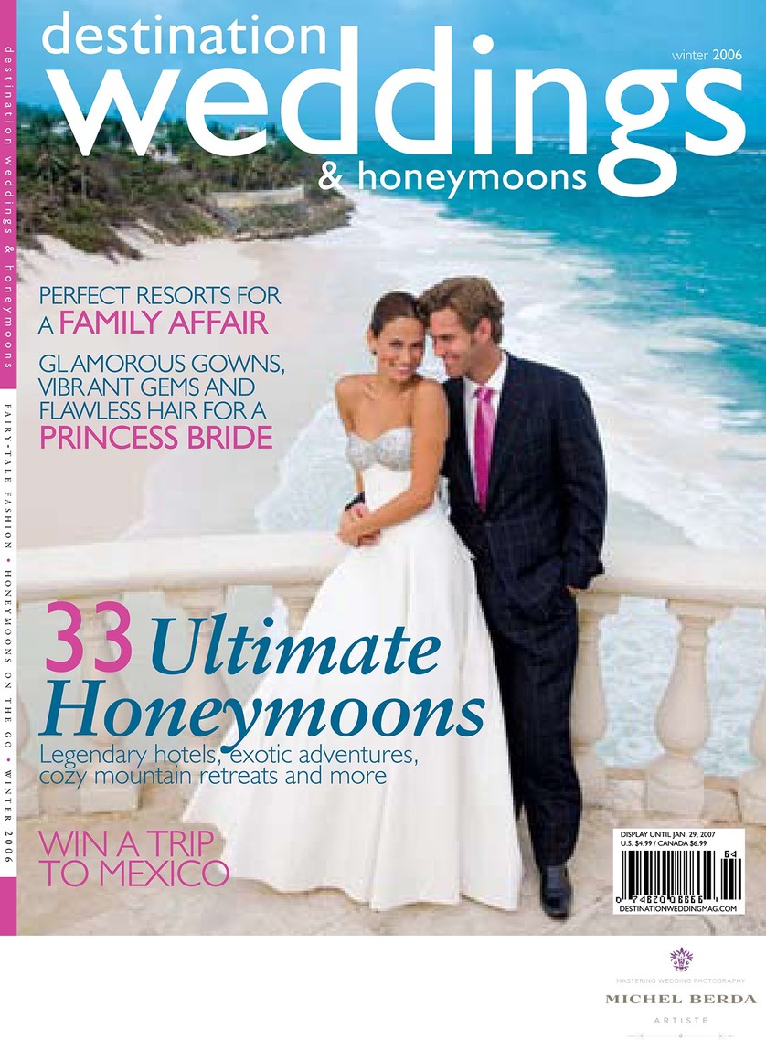 Destination Wedding Honeymoon Magazine Feature Stacey & Troy