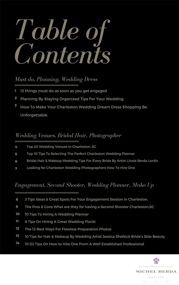 The Ultimate Charleston, SC Wedding Planning Guide page 2