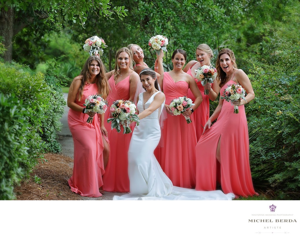 Bridesmaids Charleston SC wedding photos