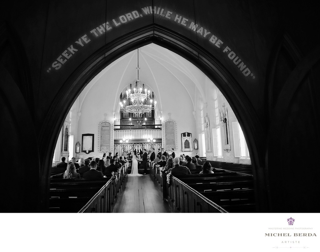 Church wedding photography