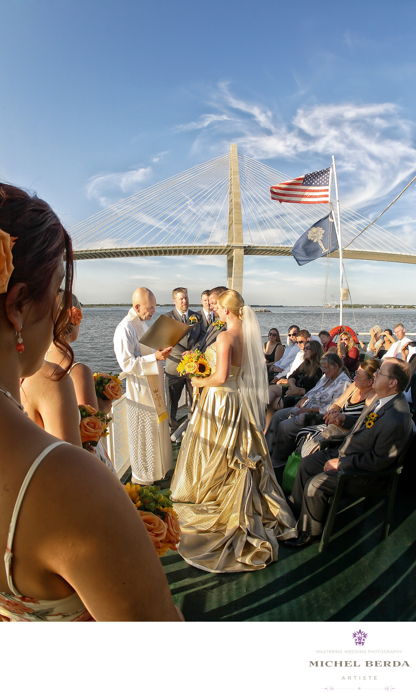 Charleston Harbor Tours & Cruises Wedding Photographer