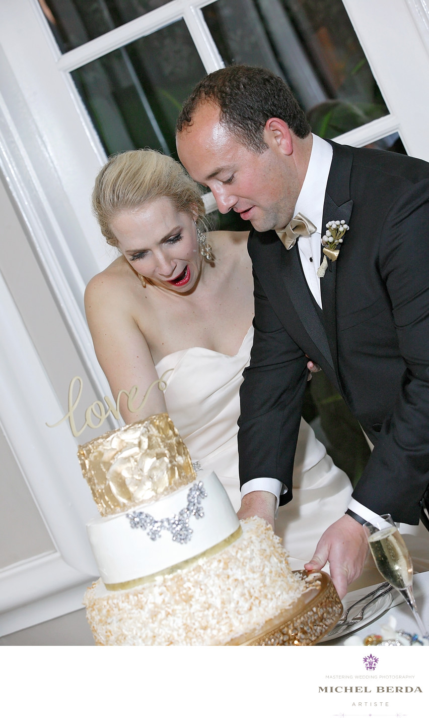 Cake Cuting Bride The Mills House Wyndham Grand Hotel Charleston SC