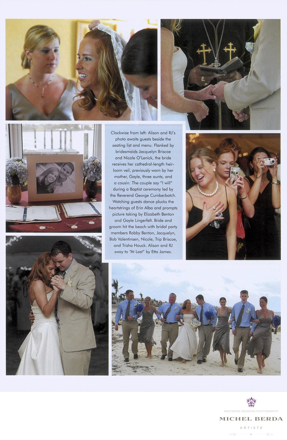 Destination Wedding Honeymoon Magazine Feature Allison & RJ Bahamas Wed PG 2