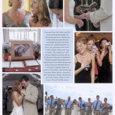 Destination Wedding Honeymoon Magazine Feature Allison & RJ Bahamas Wed PG 2