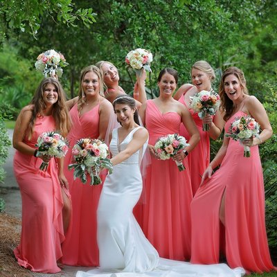 Bridesmaids Charleston SC wedding photos