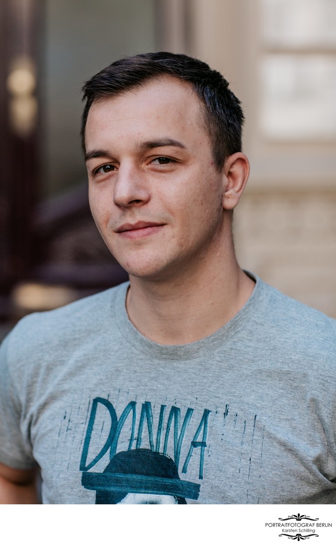 Schauspieler Actor Headshot für Agentur in Berlin