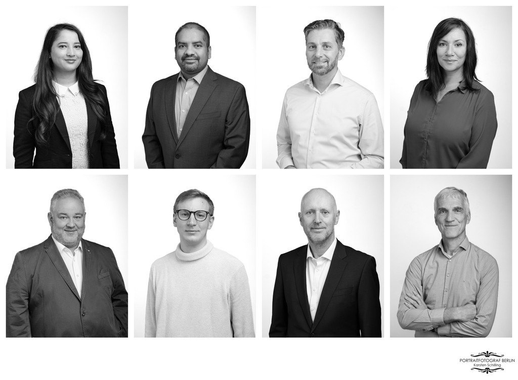 Mitarbeiter Portraits für Firmen Website Berlin