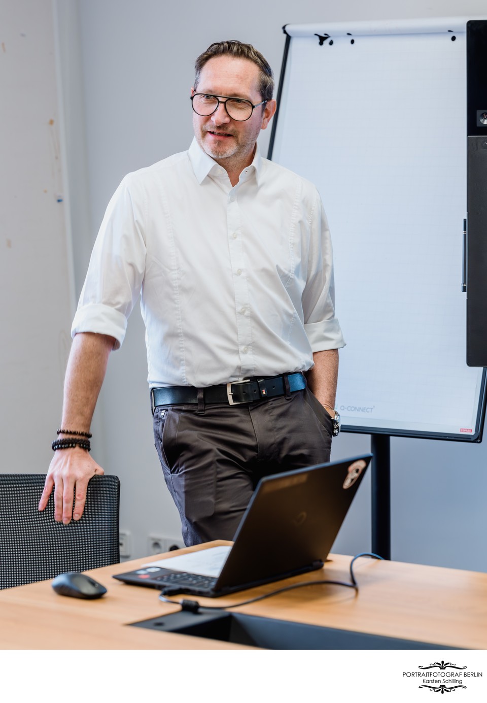 Management Partner Unternehmensberatung beim Vortrag