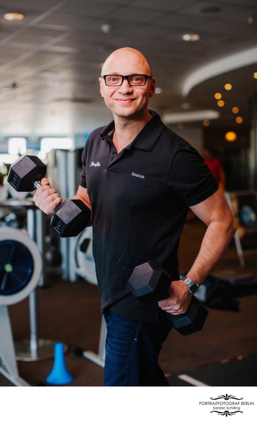 Teamfotos vor Ort bei Fitness First