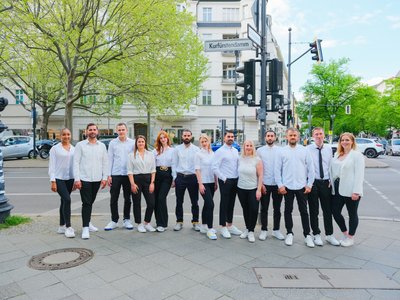 Moderne Teamfotos am Kurfuerstendamm Berlin