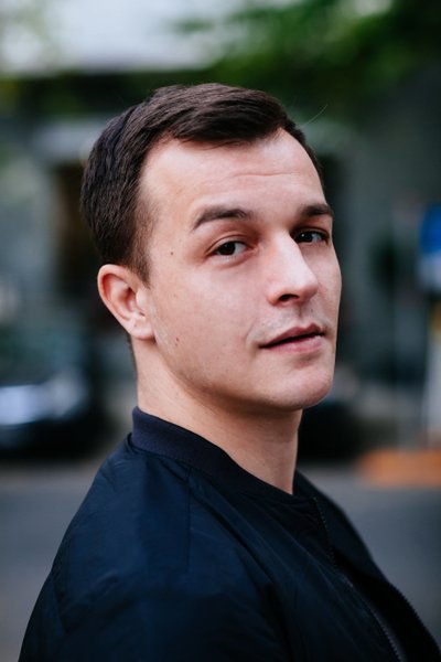 Schauspieler Paul Wollin Portrait Fotoshooting Berlin