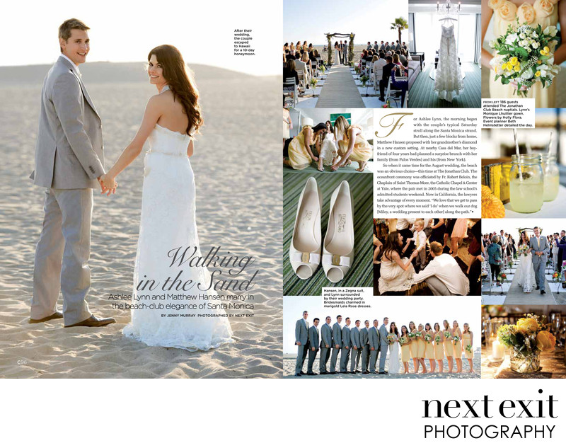 Jonathan Club C Magazine Wedding Feature In Print