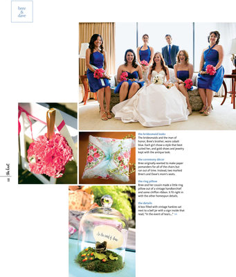 Knot Magazine Magazine Blue Bridesmaid Dresses