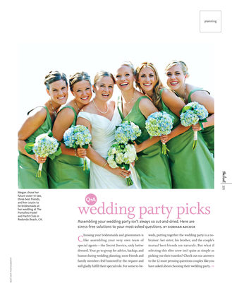 Knot Magazine Green Bridesmaid Dresses